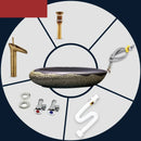 Chinese Ceramic Art Bathroom Washbasins Home Bathroom Sinks Creative Overhead Sink Household Kitchen Hand-made Washing Sinks Y