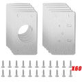2-10Pcs Cabinet Hinge Repair Plate Kit Kitchen Cabinet Hinge Repair Plate Stainless Steel Hinge Door Hinge Mounting Fixing Plate