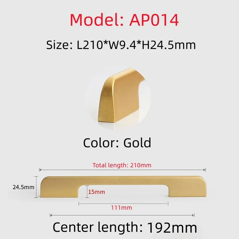 Long Simple Kitchen Cabinet Door Handles Aluminum Alloy Drawer Handle Pulls Wardrobe Cupboard Door Pull Furniture Hardwar Pulls