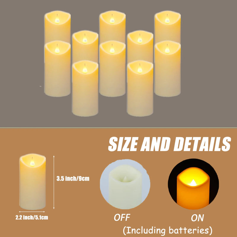 10-160Pcs Flickering Wedding Decor Candles Birthday Flameless Candle Concert LED Candles Battery Operated Electronic Candles