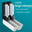 1/2/3Heads Manual Soap Dispenser Wall Mounted Hotel Shampoo Box Bath Box 400ML Soap Bottle Wall Hanger Press Dispenser Home