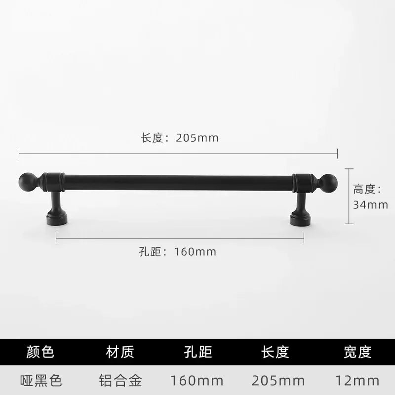 Cabinet Hardware Modern Minimalism Aluminum Alloy Kitchen Cabinet Handles for Bathroom Drawer Pulls Drawer Handles Door Knob