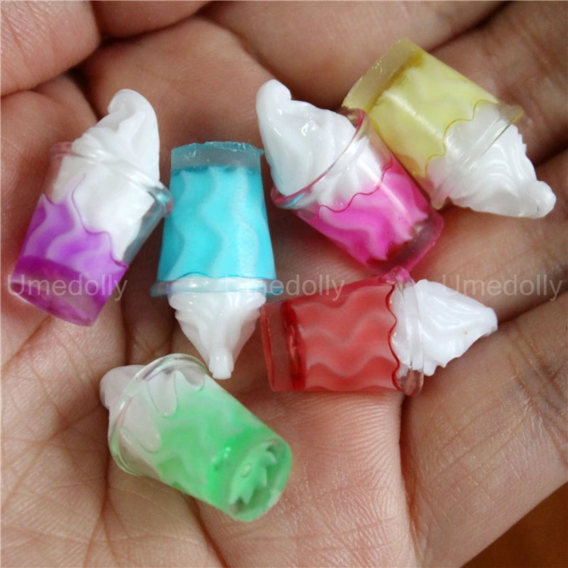 1:6 Miniature Dollhouse Food Supermarket Mini Snack Simulation Cake Wine Drink for Blyth BJD Doll Kitchen Accessories Toy