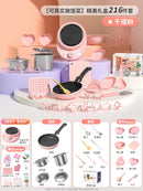 New Mini Kitchen Real Cooking Full Set of Cooking Girl Small Kitchen Set Children Baby Puzzle Play House Toys Kids Toys
