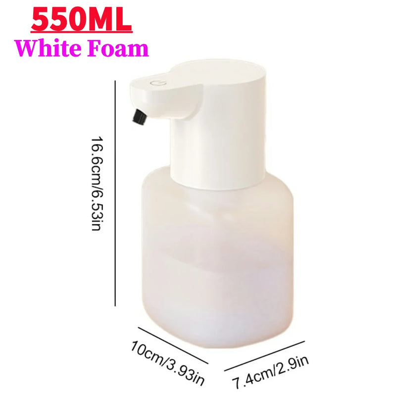 400/550ml Automatic Liquid Soap Dispenser Wall Mounted Infrared Sensor USB Rechargeable Smart Sanitizer Hand Washer For Bathroom