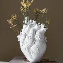 New Simulation Heart Shape Resin Vase 4 Colors Heart-shaped Arrangement Potted Plant Suitable For Home Study Office Ornament