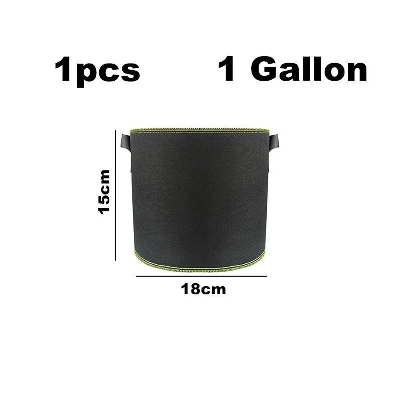1/5/10gal fabric potato plant flower Pots Grow Bags flowr Flowerpot fruit plante tools garden growing Vegetable veg Planting