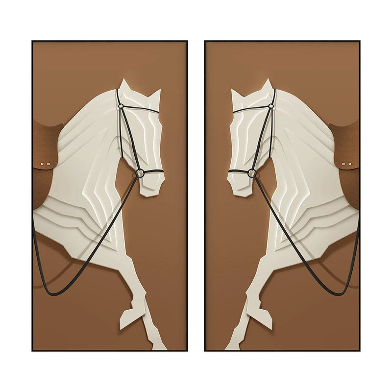 Modern Luxury Horses Canvas Posters and Prints Wall Art Entrance Decorative Painting Porch Living Room Home Decor Cuadros