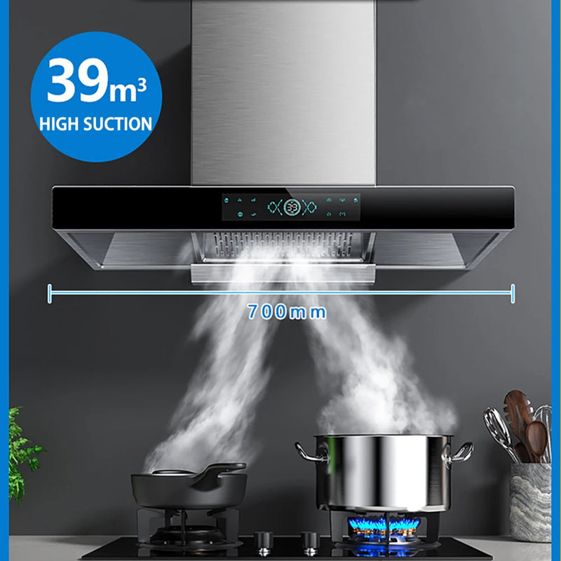 Top-suction Kitchen Hood Large Suction Range Hood Household European-style T-type Hood Extractor Cocina Campana Hotte De Cuisine