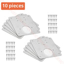 NAIERDI Stainless Steel Hinge Repair Plate Furniture Cabinet Door Panel Connection Plastic Repair Plate Hardware Accessories