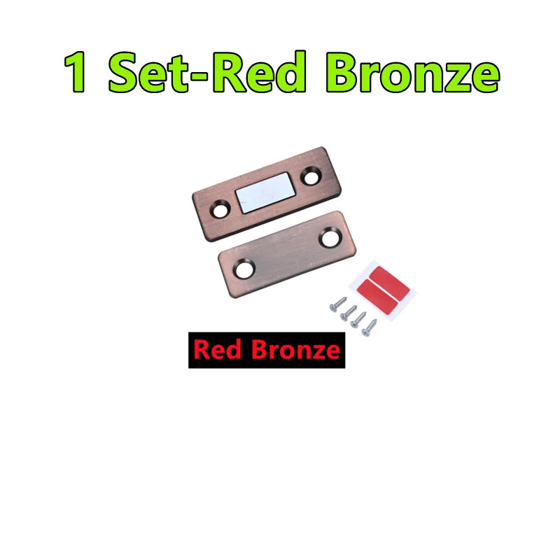 4/2/1Set Strong Magnetic Cabinet Catches Ultra-Thin Door Magnets Stops Invisible Adhesive Drawer Magnet Catch for Kitchen Closer