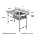 Stainless Steel Kitchen Sinks Washing Sink with Bracket Multifunctional Sinks for Restaurant Commercial Floor Dishwashing Sinks