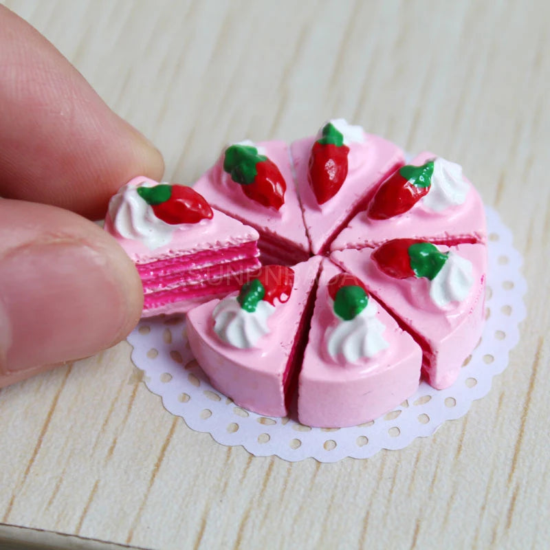 Cute Simulation 1/6 Miniature Dollhouse Cake Pizza Mini Bread Food For BJD Doll Kitchen Toy Accessories