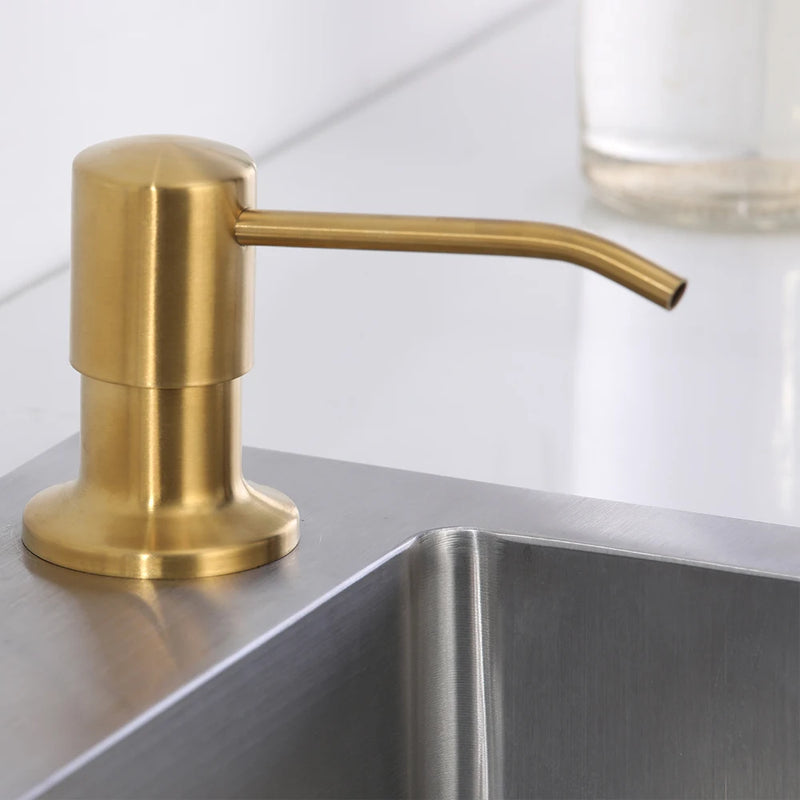 8 Colors Countertop Stainless Steel Kitchen Sink Brushed Gold Liquid Soap Dispenser Large Capacity Liquid Detergent Pump Bottle