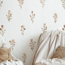 Flowers Wall Stickers for Bedroom Living Decor Wall Decals Girls Room Decorative Wall Stickers Baby Nursery Room Kids Room