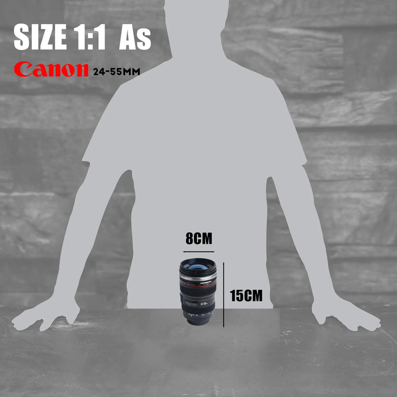 Thermal Mug for Coffee Camera Lens Cup Insulated Tumbler With Lids Stainles Steel Water Bottle Vacuum Flasks Leakproof Drinkware