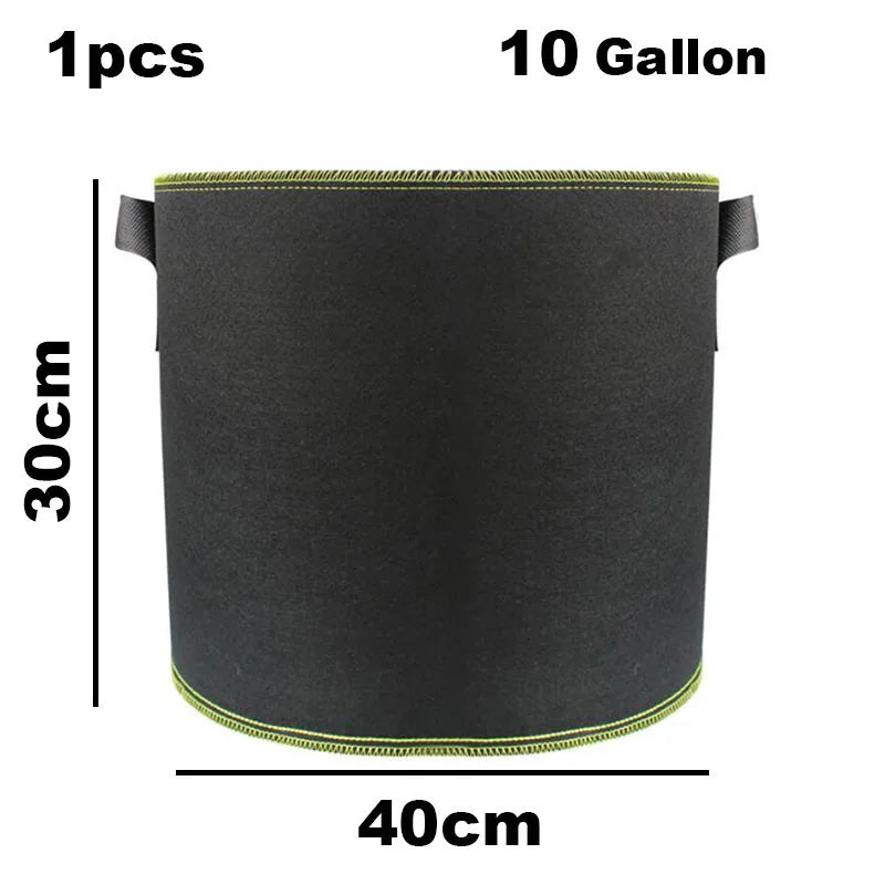 1/5/10gal fabric potato plant flower Pots Grow Bags flowr Flowerpot fruit plante tools garden growing Vegetable veg Planting