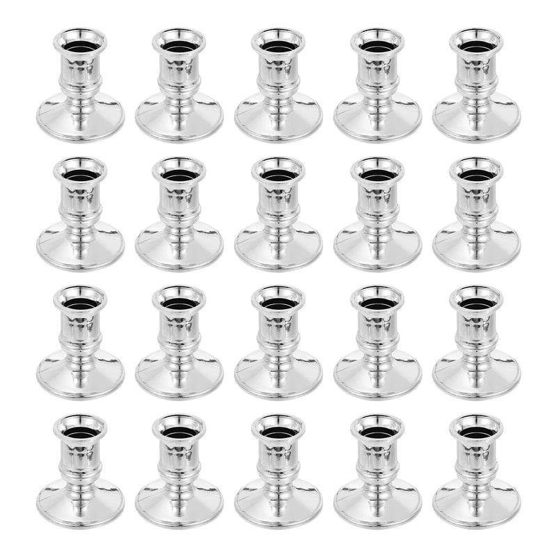 20Pcs Candlestick Candle Base Holder Wedding Table Decoration Party Living Room Home Decor Modern Traditional Dinner Candlestick