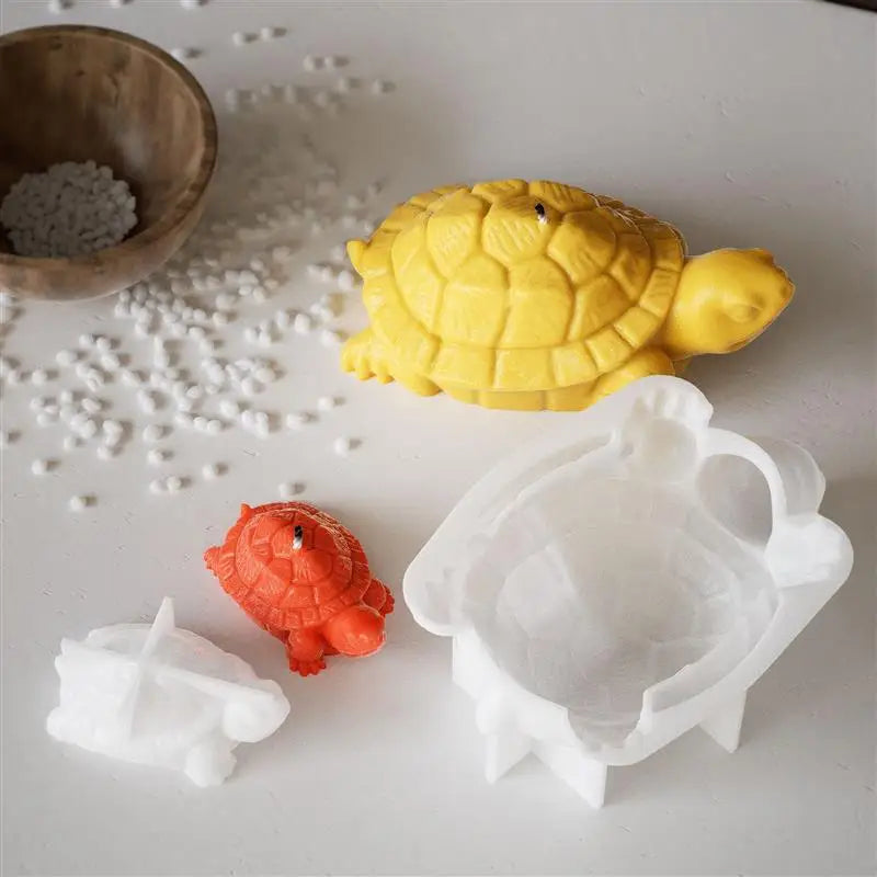 3D Creativity Ornament Silicone Candle Mold DIY Animal Turtle Craft Gift Making Soap Plaster Resin Baking Molds Home Decor