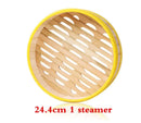 Bamboo wooden Steamer Kitchen Cookware Fish Rice Dim Sum Basket Rice Cooker With Lid food stuffed bun steamer 12” bamboo steamer