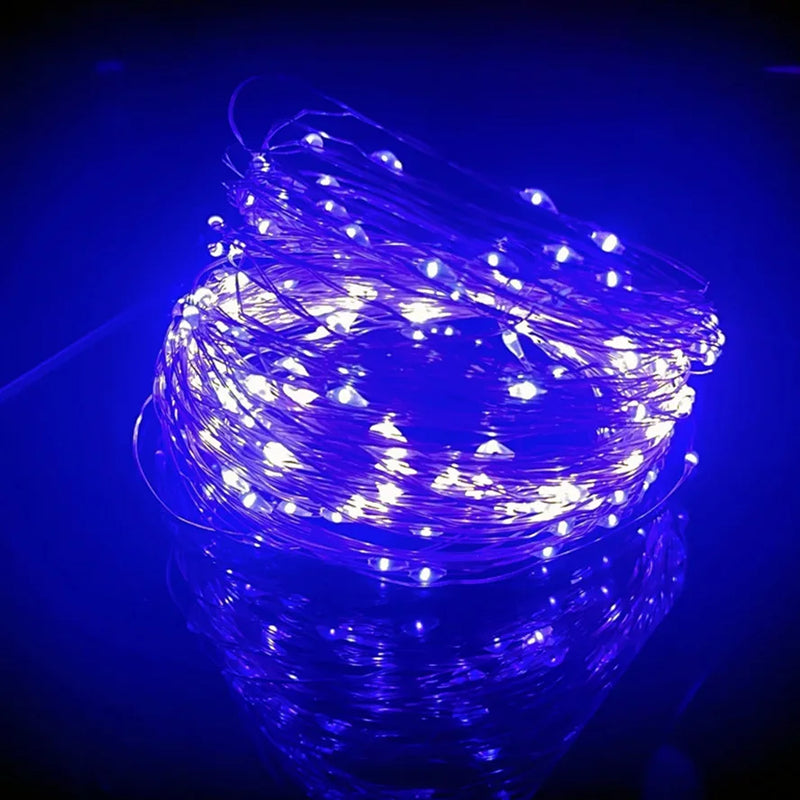 1M 2M 3M 5M LED Copper Wire String Lights Fairy Light Outdoor Garland Wedding Light for Home Christmas Garden Holiday Decoration