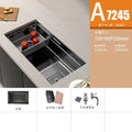 Stainless Steel Kitchen Sinks Black Nano Large Single Tank Countertop Basin Home Kitchen Vegetable Sink 304 Thickened Wash Basin