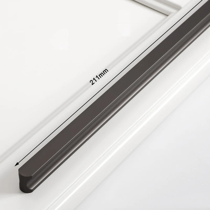 Furniture Drawer Pulls Aluminum Alloy Long Wardrobe Kitchen Cabinet Door Knobs Nordic Shoe Cupboards Cabinet Handles Hardware