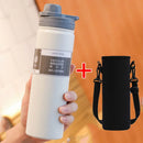 530ML/750ML Thermos Water Bottle Large capacity Stainless Steel Vacuum Flask Mug Portable Outdoor Thermal Mug Sports Drinks Cup