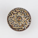 Colorful Floral Ceramic Handle Cabinet Door Solid Wood Furniture Wardrobe Handle Single-hole Drawer Hardware