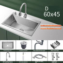 Stainless Steel Chinese Kitchen Sinks for Kitchen Sink Thickened Brushed Process Simple and Creative Kitchen Sink for Restaurant