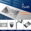 Stainless Steel Chinese Kitchen Sinks for Kitchen Sink Thickened Brushed Process Simple and Creative Kitchen Sink for Restaurant