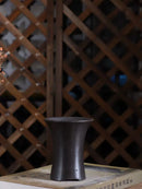 Ceramic Silver Waist Shape Bonsai Pot, Purple-sand Nature Color, Traditional Chinese Room, Garden, Home Table Decoration