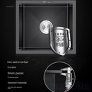 Household Black Sink for Kitchen Italian Metal Dry Handmade Kitchen Sinks Simple Small Light Luxury Kitchen Sinks for Bar