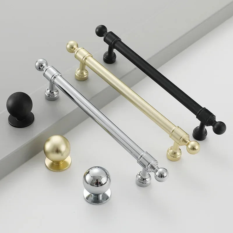 Cabinet Hardware Modern Minimalism Aluminum Alloy Kitchen Cabinet Handles for Bathroom Drawer Pulls Drawer Handles Door Knob