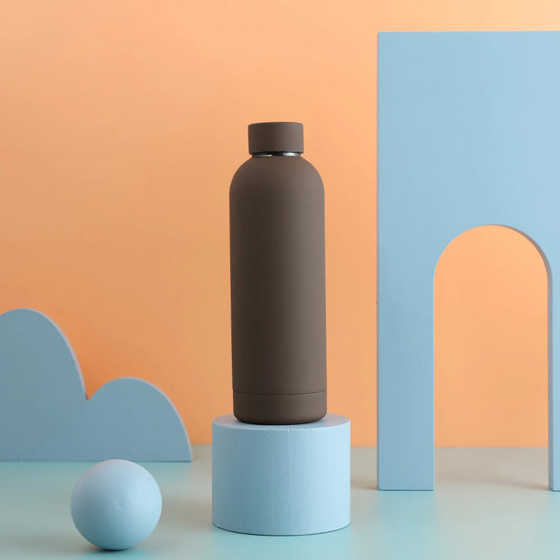 500ML Sports Water Bottle Stainless Steel Thermals Cup Double Wall 304 Vacuum Tumbler Office and Home Insulated Mug