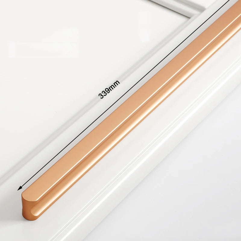 Furniture Drawer Pulls Aluminum Alloy Long Wardrobe Kitchen Cabinet Door Knobs Nordic Shoe Cupboards Cabinet Handles Hardware