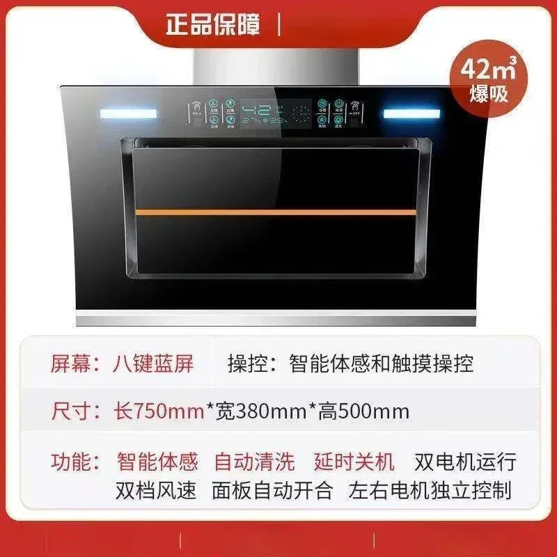 Chigo Cooking Hood Cookers and Hoods Range Kitchen Extractors Home Dual Motor Wall Mounted Kichen Extractor Smoke Downdraft Glb
