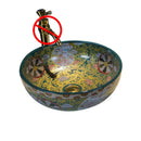 American Art Bathroom Sinks European Ceramic Wash Basin Retro Home Round Single Basin Balcony Toilet Creative Hand Painted Basin