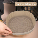 1pc Thin style Air Fryer Baking Tray Reusable Silicone Air Fryer Tray Pizza Fried Chicken BBQ Pan Mat Baking Dishes & Pans