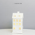 Modern Lantern House Candle Lanterns Vintage Lantern Decor for Halloween, Christmas, Home Decor, Tabletop, Fireplace Shelf Decor