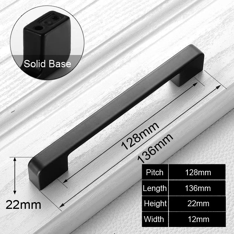 Black Handles Furniture Cabinet Knobs Muebles Handle Kitchen Handles Drawer Knobs Cabinet Pulls Cupboard Handles Knobs