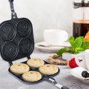 4 Cup Frying Pan Double-sided Pancake Shape For Kids Animal Pancake Maker Pan Nonstick Waffle Maker Pancake Mold Griddle
