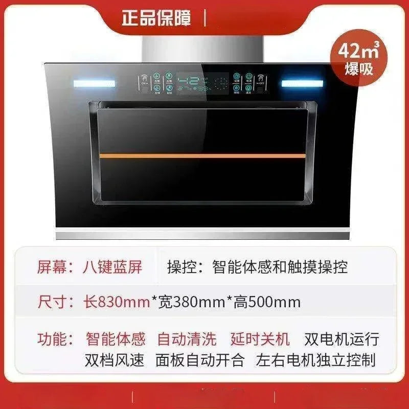 Chigo Cooking Hood Cookers and Hoods Range Kitchen Extractors Home Dual Motor Wall Mounted Kichen Extractor Smoke Downdraft Glb