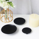 7/9/11cm Iron Plate Candle Holder Decorative Iron Pillar Candle Plate Pedestal Candle Stand for Wax Candles Spa Birthday Party