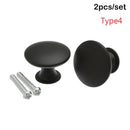 2Pcs Round Shape Wardrobe Pulls Drawer Knob Cabinet Pulls Kitchen Cupboard Door Handle Practical Furniture Fittings Hardware