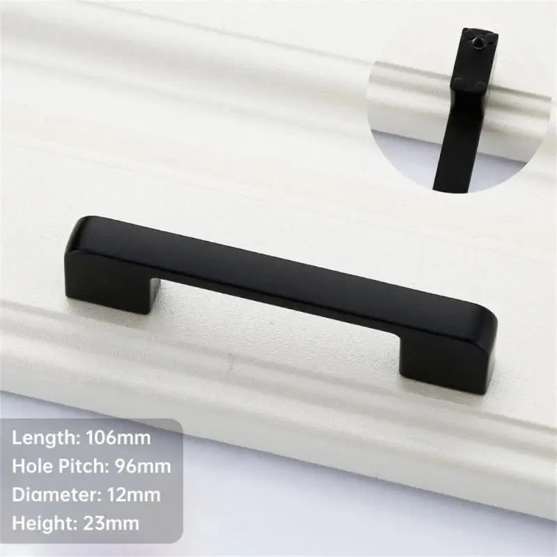 Aluminum Gold Furniture Handle Solid Cabinet Pulls Drawer Knobs Kitchen Door Cupboard Handle Pulls Modern Furniture Hardware