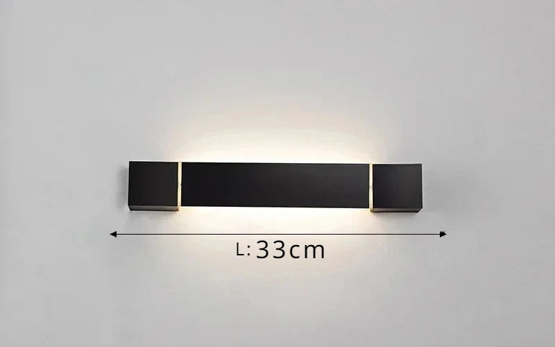 Modern Minimalism Design Wall Lamps Nordic Aluminum Long Rotatable Led Lights Indoor Living Room Restaurant Bedroom Home Fixture