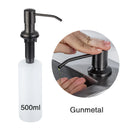 Kitchen Soap Dispensers 500ml Build in Dispenser Soap For Kitchen Bathroom Accessories Stainless Steel Pump Liquid PE Bottle