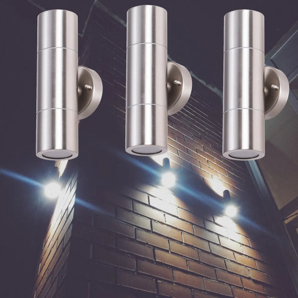 Shiny Led Wall Lamp for Outdoor light Ip65 Stainless Steel Led Wall Light Bedroom Garden Wall Sconce Corner Porch Lighting