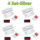 4/2/1Set Strong Magnetic Cabinet Catches Ultra-Thin Door Magnets Stops Invisible Adhesive Drawer Magnet Catch for Kitchen Closer